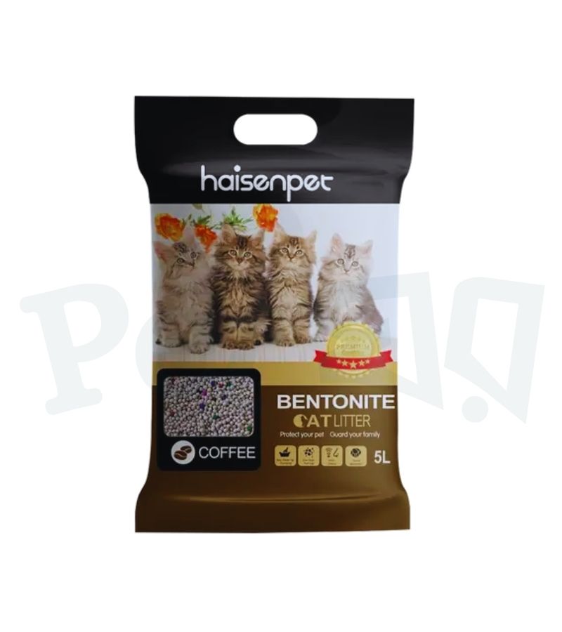 Haisenpet Bentonite Cat Litter Coffee 5L Haisenpet Bentonite Cat Litter Coffee 5L (4.5kg) - Image 1