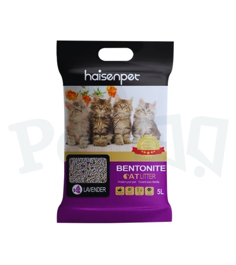 Haisenpet Bentonite Cat Litter Lavender 5L Haisenpet Bentonite Cat Litter Lavender 5L (4.5kg) - Image 1