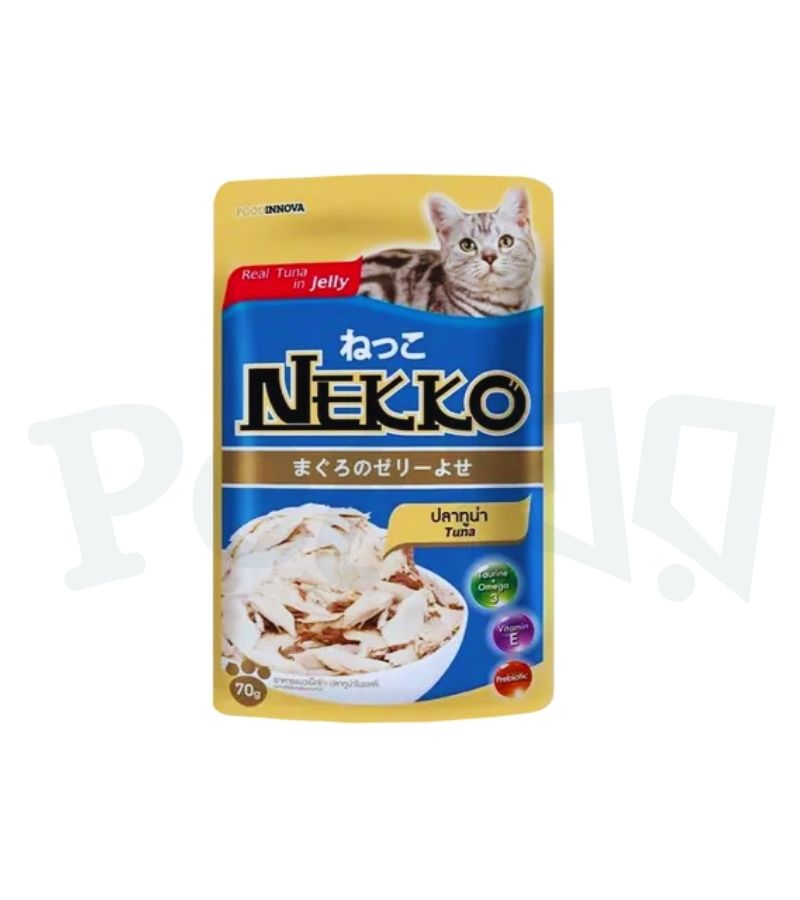 Nekko Pouch Real Tuna in Jelly 70g Nekko Pouch Real Tuna in Jelly 70g - Image 1