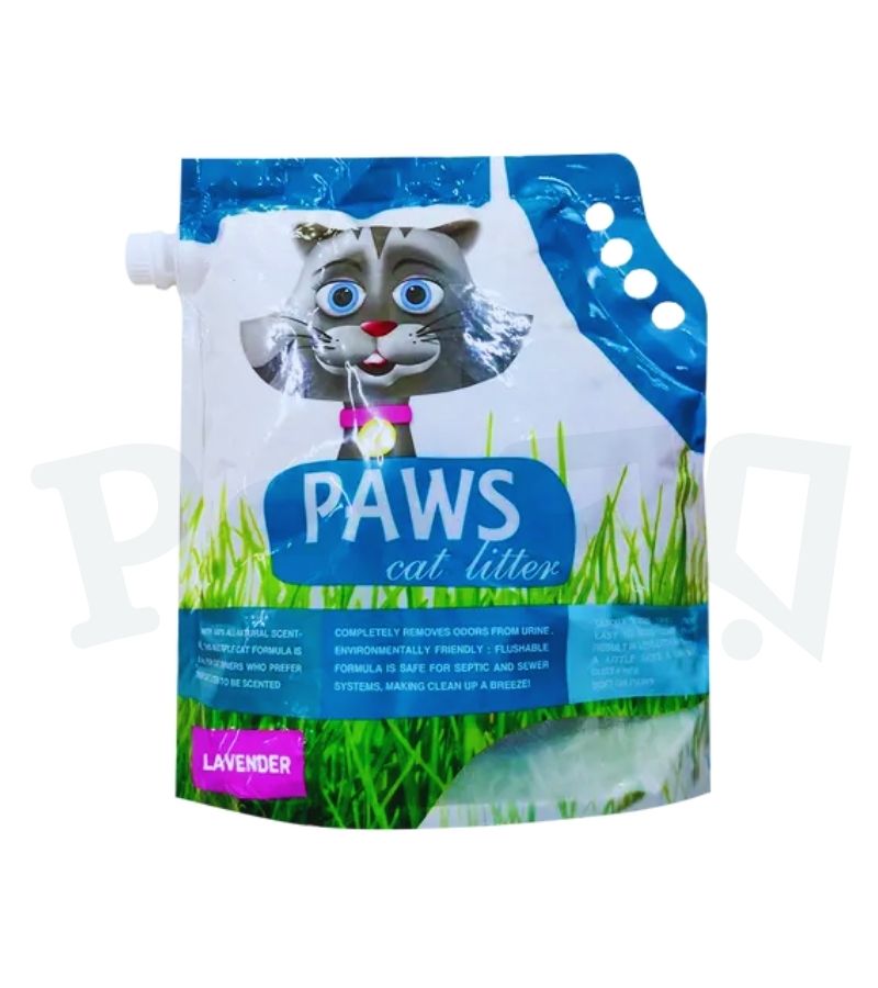 Paws Clumping Cat Litter Lavender 5L (4.5kg) Paws Clumping Cat Litter Lavender 5L (4.5kg) - Image 1