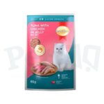 SmartHeart Cat Pouch Adult Tuna with Chicken in Jelly 85g