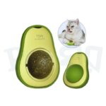 Wall-mounted Healthy Cat Licking Catnip Toy Avocado