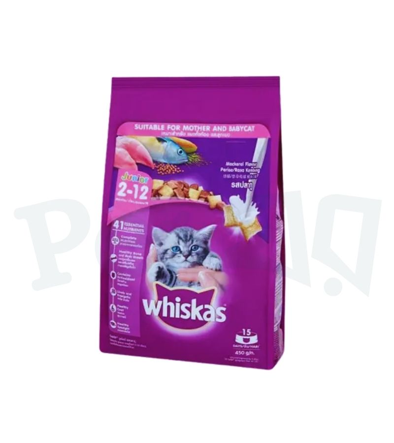 Whiskas Junior Mackerel 450g Whiskas Junior Cat Food Mackerel 450g - Image 1