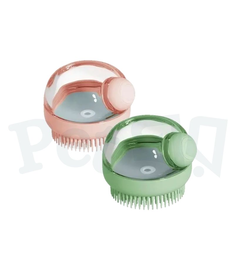 Premium Shampoo Dispenser Massage Bath Brush Round Shape Premium Shampoo Dispenser Massage Bath Brush Round Shape - Image 1
